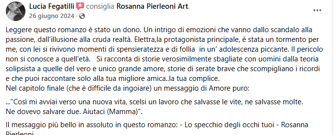 Lo specchio degli occhi tuoi | La voce del lettore (L. Fegatilli)