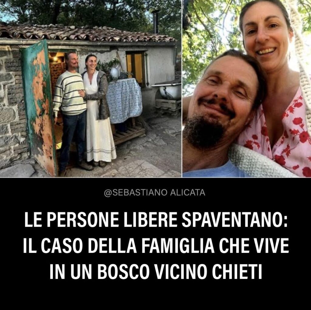 Il caso della famiglia che vive in un bosco vicino Chieti