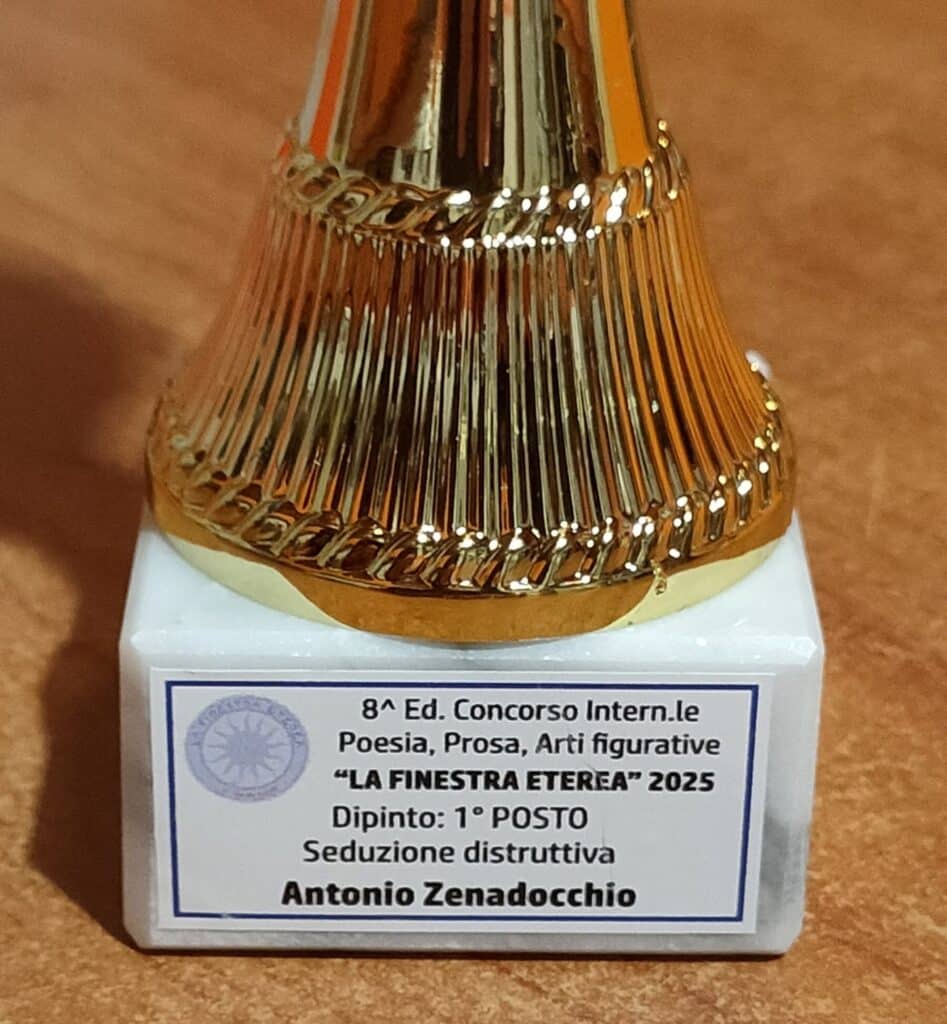 Primo premio per il dipinto che illustra la copertina del mio romanzo