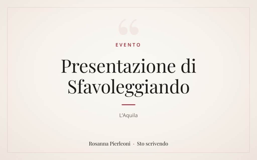 Presentazione di Sfavoleggiando