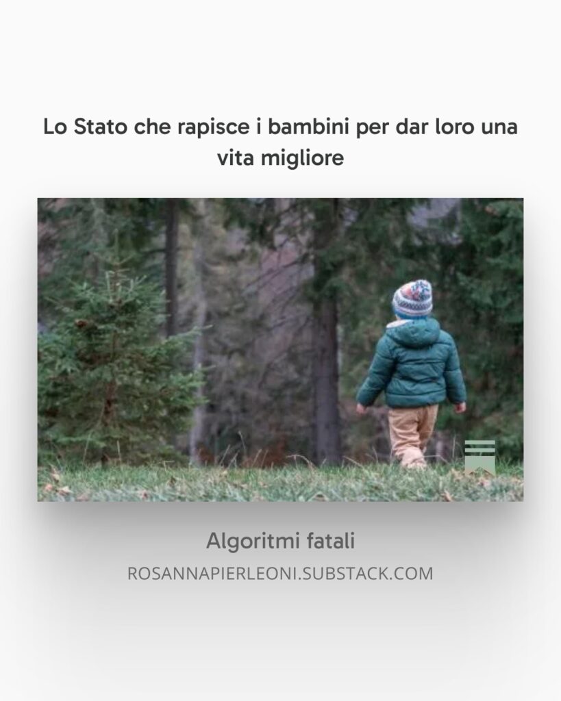 Lo Stato che rapisce i bambini [Pressenza]