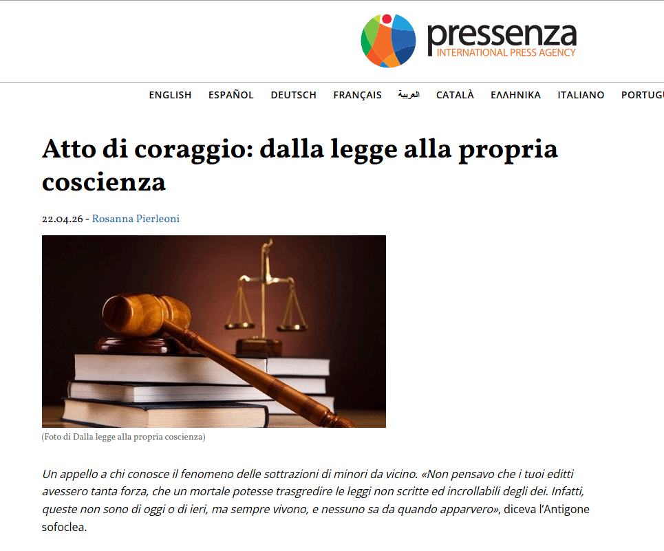 Atto di coraggio: dalla legge alla propria coscienza [Pressenza]